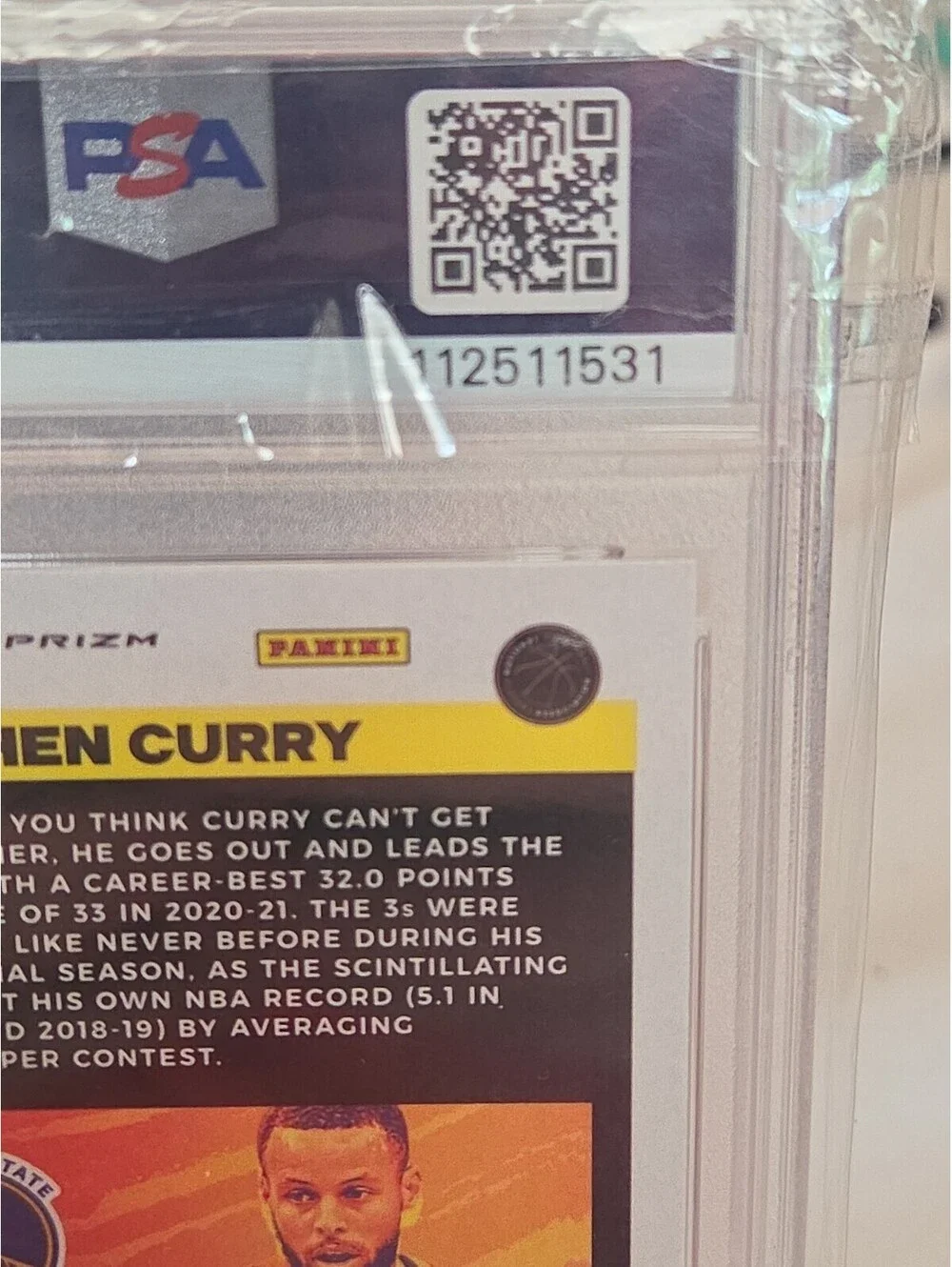 2020 FLUX STEPHEN CURRY PULSAR #55 PSA GEM MINT 10 WARRIORS MVP